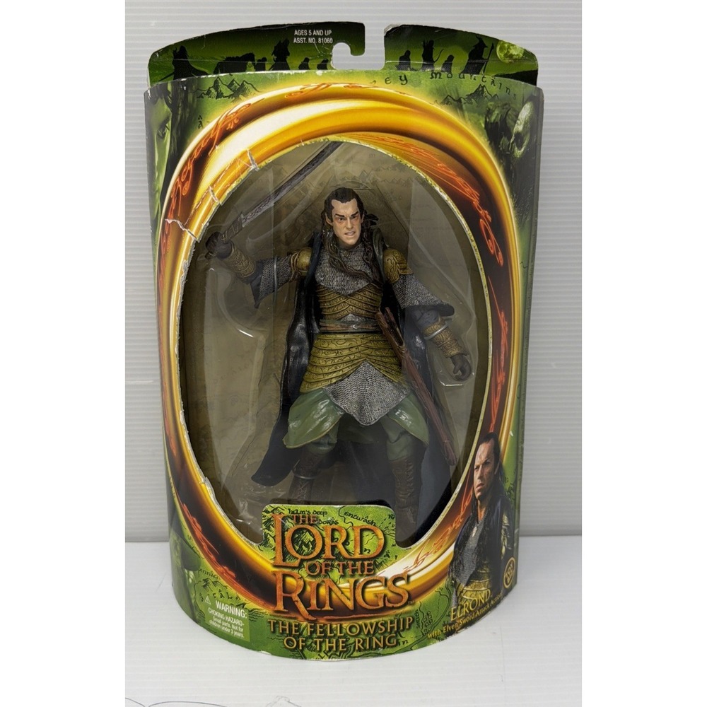 Elrond with Elven Sword Attack Action - Lord Of The Rings - Toy Biz NEW